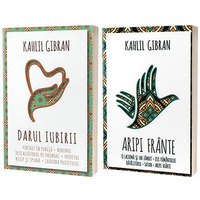 Serie de autor Khalil Gibran, compusa din 2 carti - Aripi frante si Darul iubirii