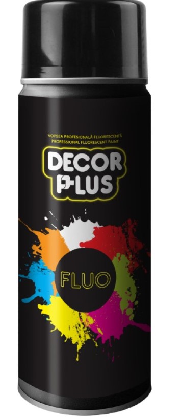 SPRAY DECOR FLUORESCENT ROSU 400ML