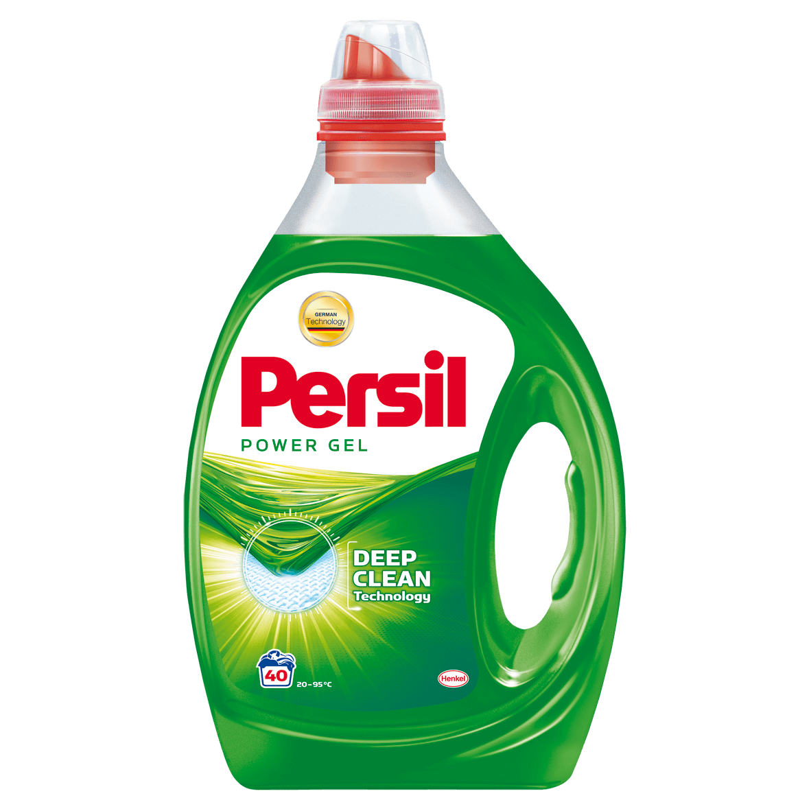 Persil Detergent lichid pentru haine/rufe, Power Gel Deep Clean Regular, 40 spalari, 2L