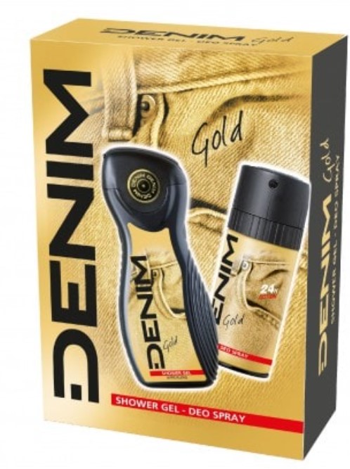 DENIM GOLD GEL DUS250+DEO SPRAY150 SET CADOU