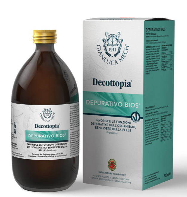 Supliment pentru detoxifiere, DEPURATIVO BIOS, Decotoppia, Gianluca Mech, 500 ml