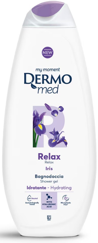 DERMOMED GEL DE DUS 750ML RELAX&IRIS