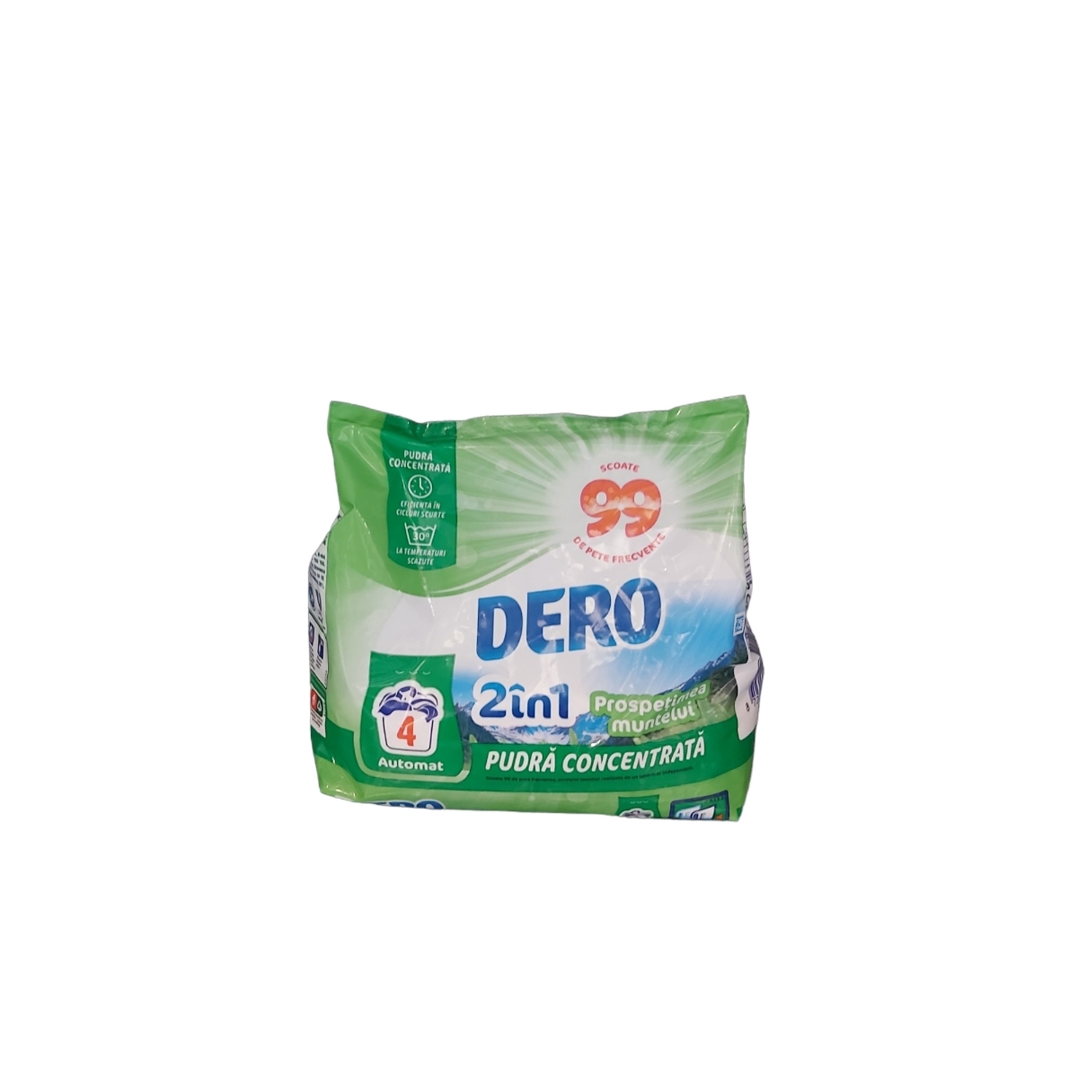 DERO 2IN1 DETERGENT PUDRA AUTOMAT 300G PROSPETIMEA MUNTELUI 4 SPALARI