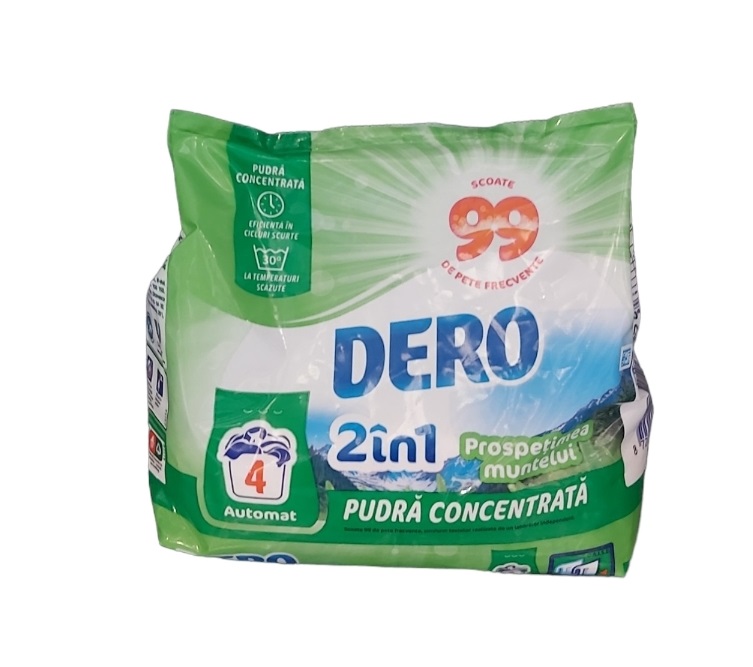 DERO 2IN1 DETERGENT PUDRA AUTOMAT 300G PROSPETIMEA MUNTELUI 4 SPALARI