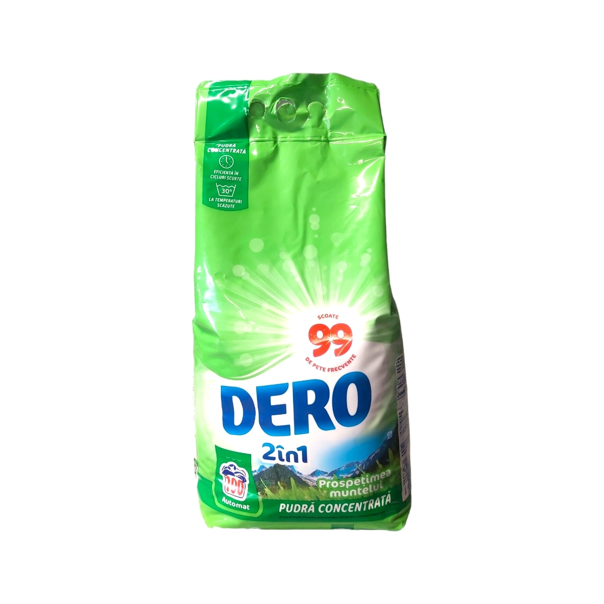 DERO 2IN1 DETERGENT PUDRA AUTOMAT 7.5KG PROSPETIMEA MUNTELUI 100 SPALARI