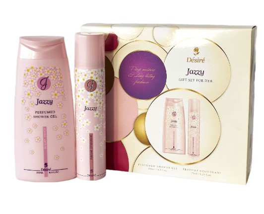 DESIRE JAZZY DEO SPRAY 75ML+GEL DUS 200ML SET CADOU