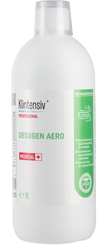 Dezinfectant cu spectru larg de acțiune biocidă 1L, Desogen Aero, Klintensiv