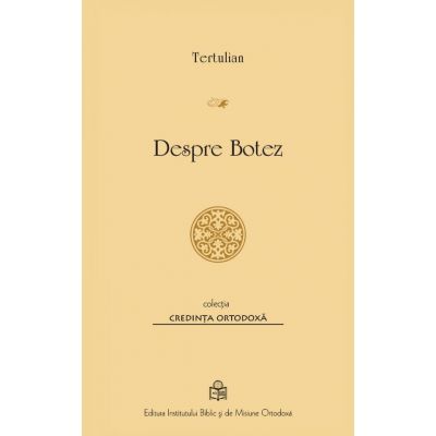Despre Botez - Tertulian
