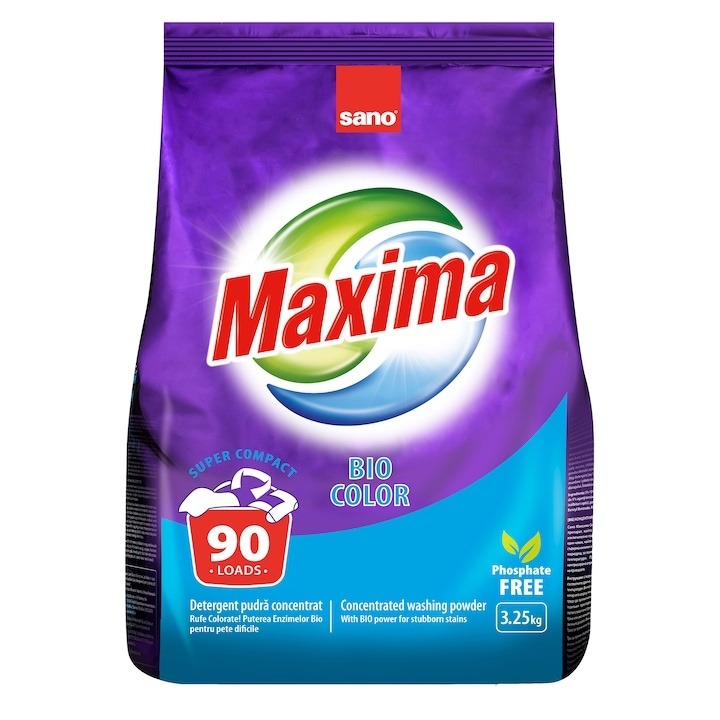 Detergent automat 3.25 kg  Sano Maxima Biocolor