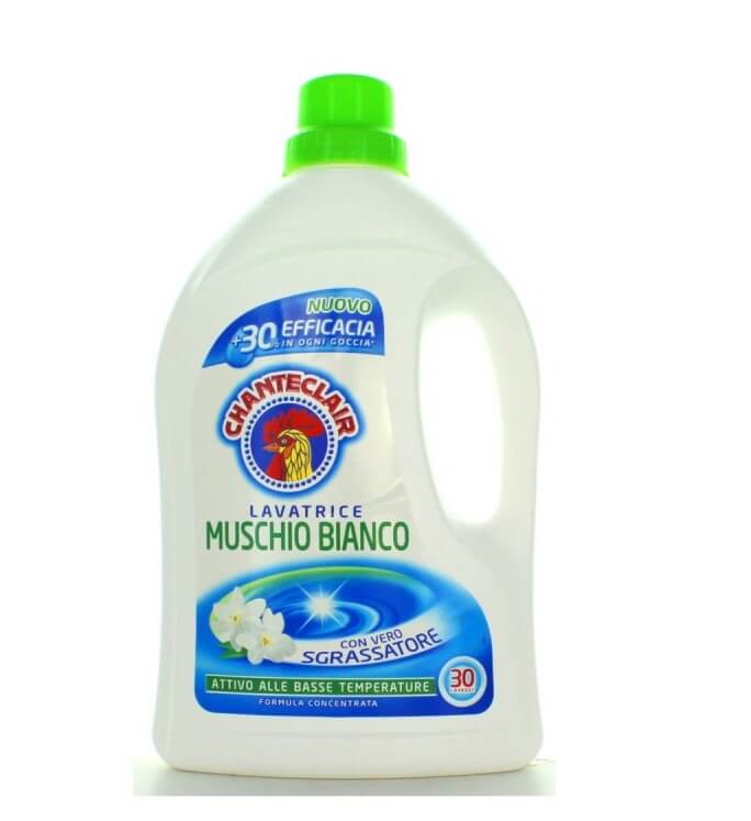Detergent lichid cu musc alb 30 spalari, 1350 ml Chante Clair