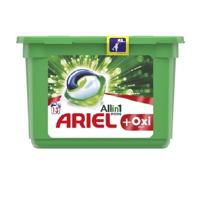 Detergent capsule All in One Pods Oxi efect, 13 spalari, 364 g, Ariel
