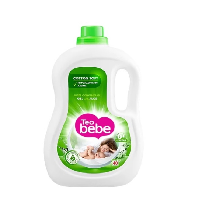 detergent lichid automat pentru haine teo bebe cotton soft aloe 40 spalari 2.2 l teo bebe Detergent Lichid De Rufe