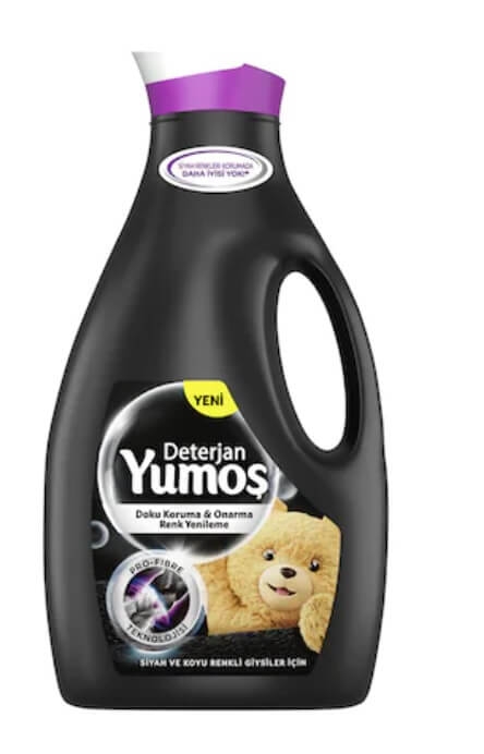 Detergent lichid pentru rufe negre si inchise la culoare, 42 spalari, 2520ml, Yumos