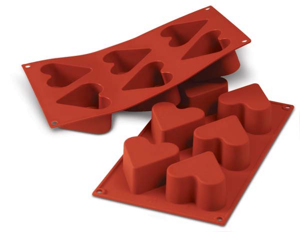 Flexipan cu 6 forme inima