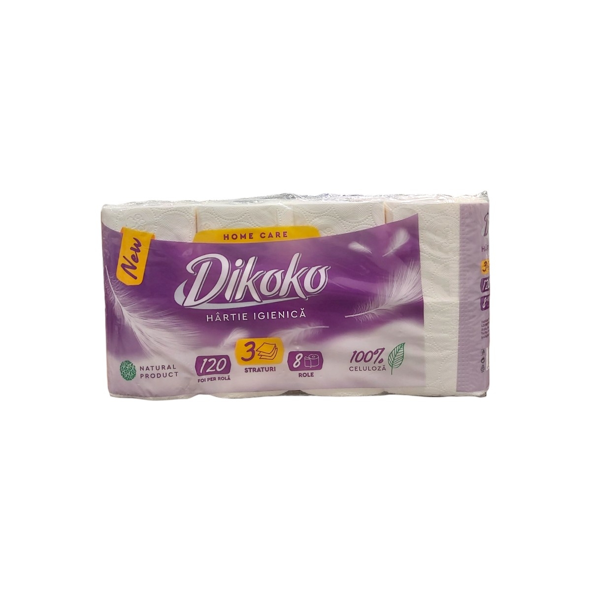 DIKOKO HARTIE IGIENICA NATURAL 3STR 8ROLE