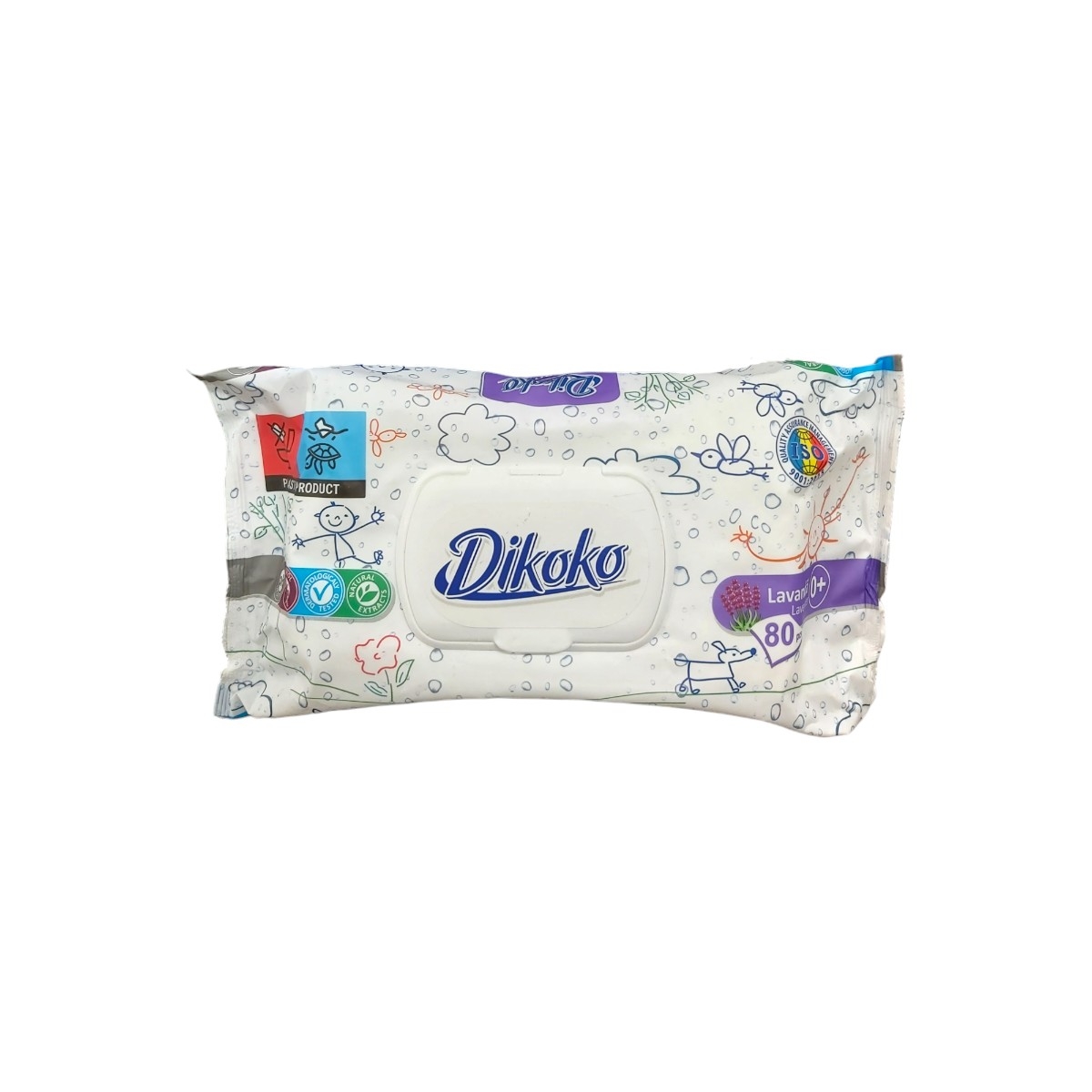 DIKOKO SERVETELE UMEDE UNIVERSALE LAVANDA 80 BUC