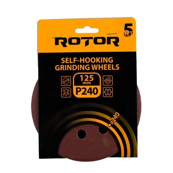 Disc abraziv pentru slefuitor cu excentric ROTOR 125 P240 set 5