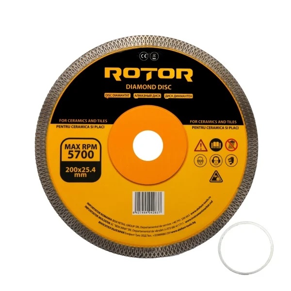 Disc diamantat pentru ceramica ultra subtire ROTOR 200*25,4