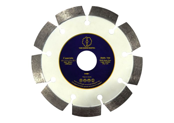 Disc diamantat Tudee debitare beton, standard, 125x22.2x12x2.2mm