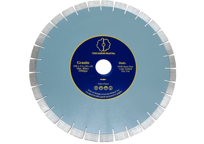 Disc diamantat Tudee debitare granit, profesional, 450x50x20x3.3mm, reductie