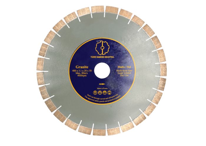 Disc diamantat Tudee debitare granit, standard, 400x50x20x3.1mm, reductie