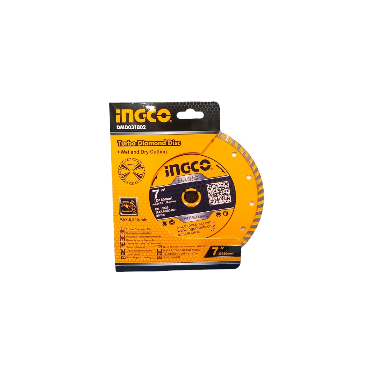 DISC DIAMANTAT TURBO 180MM*7.5MM DMD031802