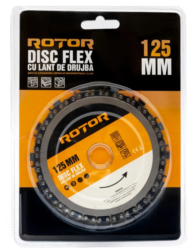 Disc flex cu lant de drujba 125 mm, ROTOR