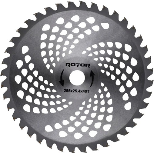 Disc motocoasa 40T ondulat cu Vidia 255x25,4x1,3 mm ROTOR