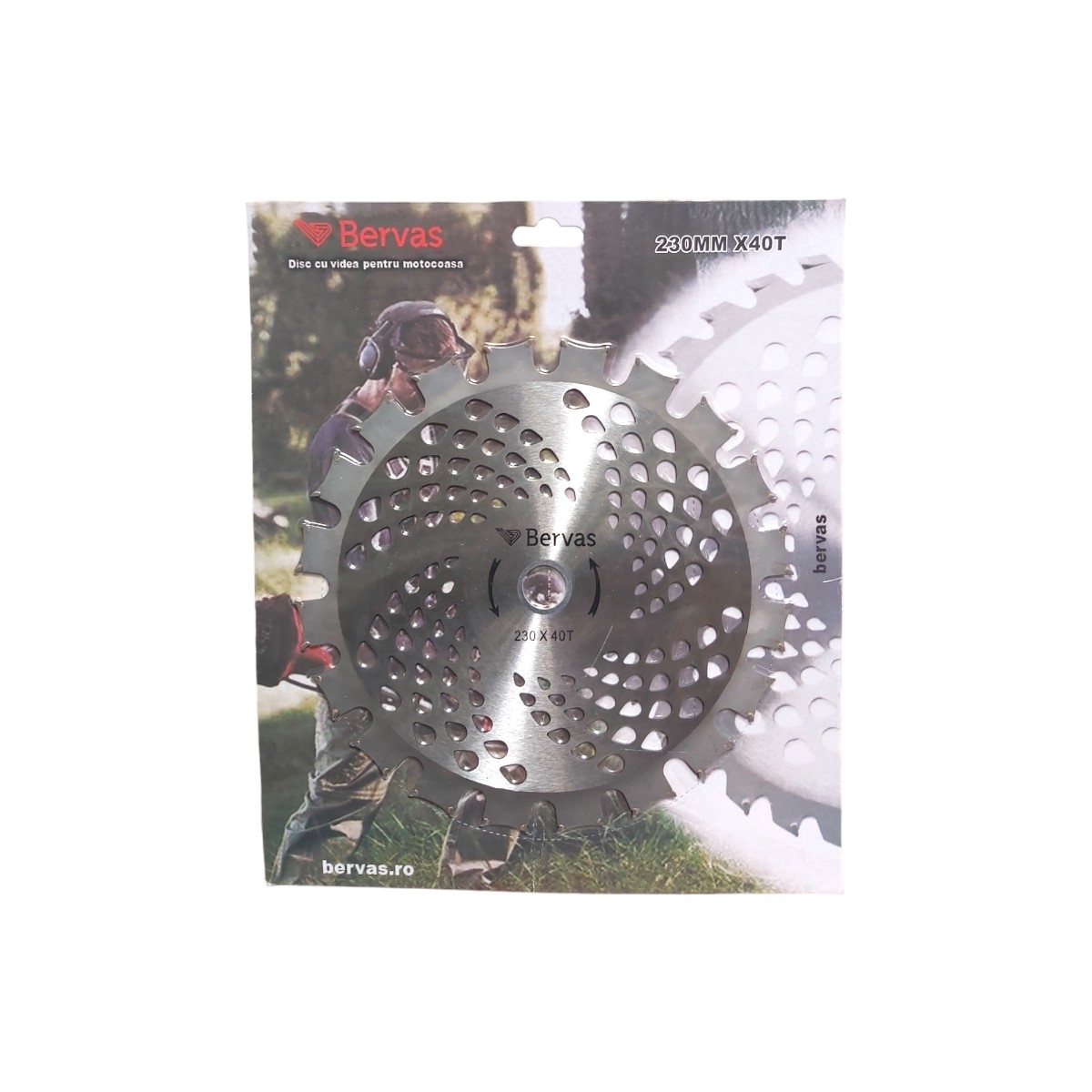DISC MOTOCOASA CU VIDEA DUBLU SENS 230MM 8645