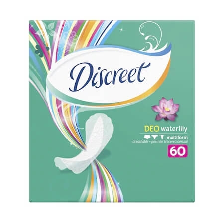 Discreet Absorbante zilnice parfumate Deo waterlily, 60 bucati