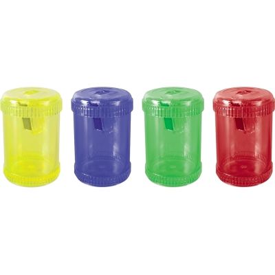 Ascutitoare plastic cu container, mare, diferite culori (DN101258)