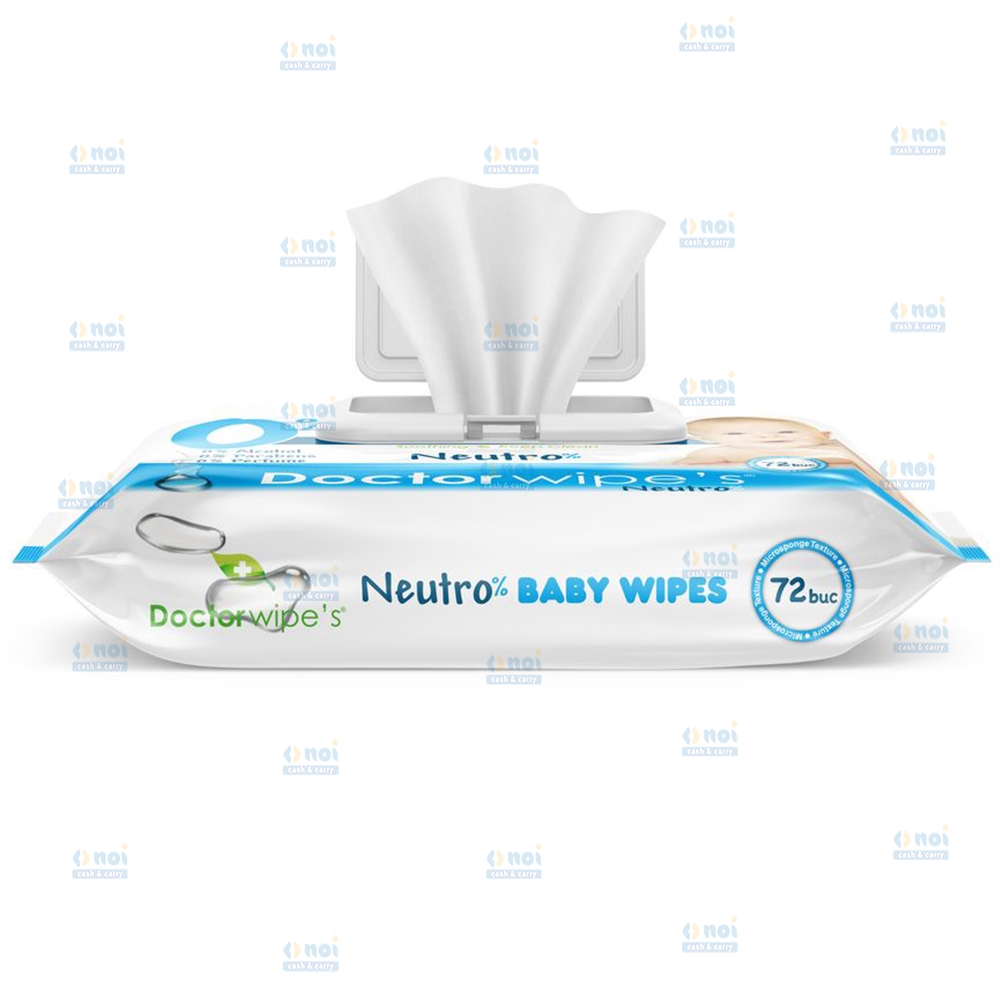 DOCTOR WIPE\'S BABY SERVETELE UMEDE NEUTRO 72BUC