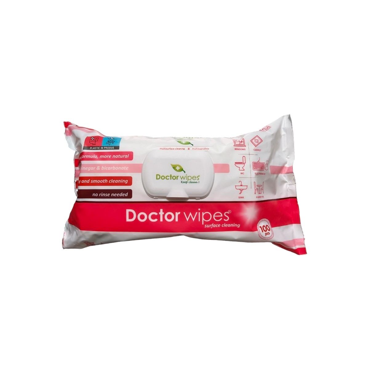 DOCTOR WIPE S SERVETELE UMEDE MULTISUPRAFETE 100BUC