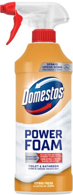DOMESTOS SPRAY POWER FOAM 435ML CITRUS FRESH