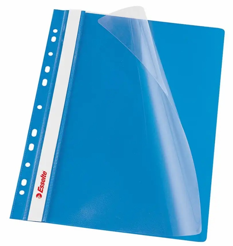 Dosar PP cu multiperforatii Esselte VIVIDA, A4, albastru, 10 buc/set