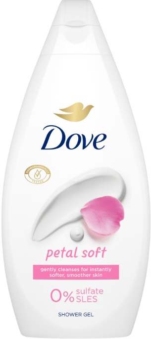 DOVE GEL DE DUS PETAL SOFT 450ML