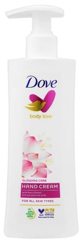 DOVE CREMA MAINI CU POMPITA 250ML GLOWING CARE