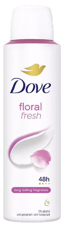 DOVE DEO SPRAY FRESH FLORAL 150ML