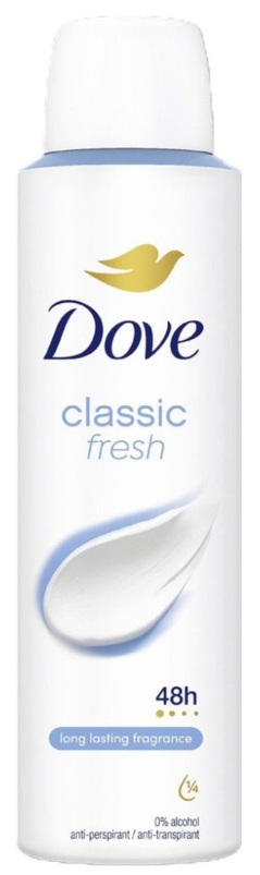 DOVE DEO SPRAY FRESH CLASIC 150ML