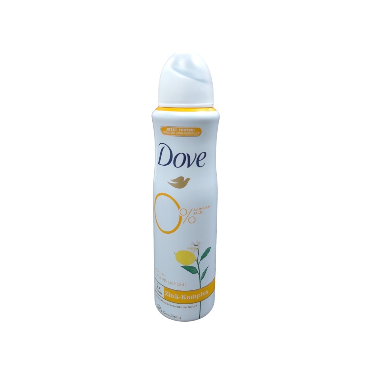 DOVE DEO SPRAY ZINK-KOMPLEX CITRUS PEACH 0%ALC 150ML
