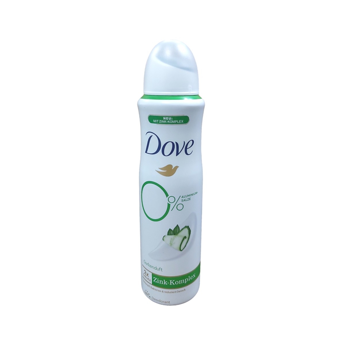 DOVE DEO SPRAY ZINK-KOMPLEX CUCUMBER 0%ALC 150ML