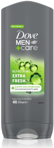 DOVE MEN+CARE GEL DE DUS REFRESHING EXTRA FRESH 400ML