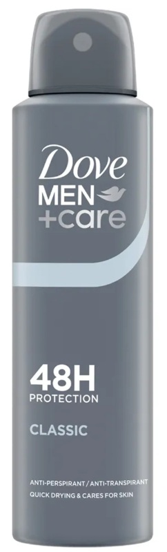 DOVE MEN+CARE DEO SPRAY CLASIC 150ML