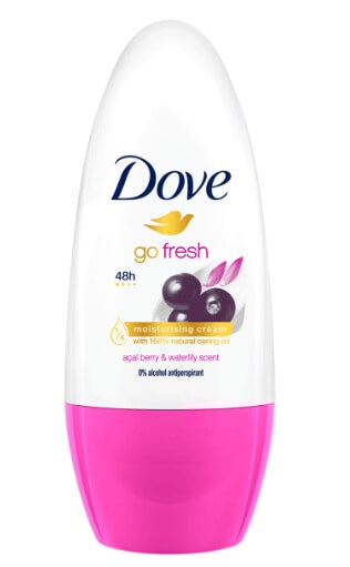Deodorant roll-on 50 ml, Dove Acai & scent waterlily