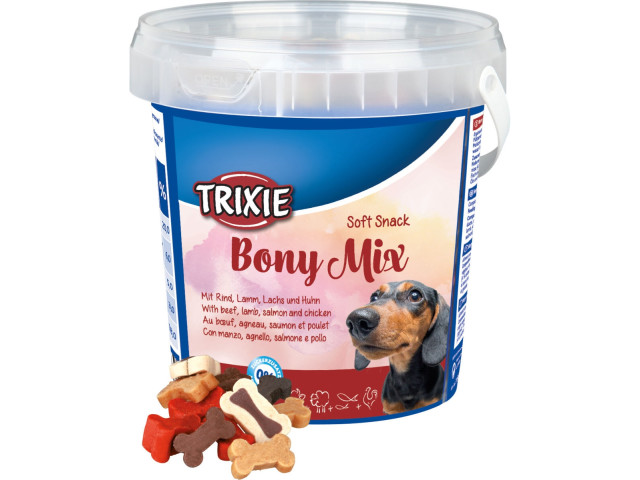 Recompense Pentru Caini, Soft Snack Bony Mix Cu Miel/Somon/Pui, 500 g, 31496