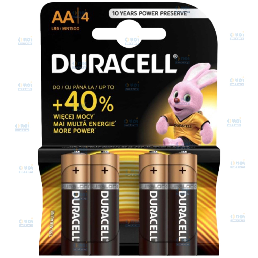 DURACELL BATERII AA 4BUC