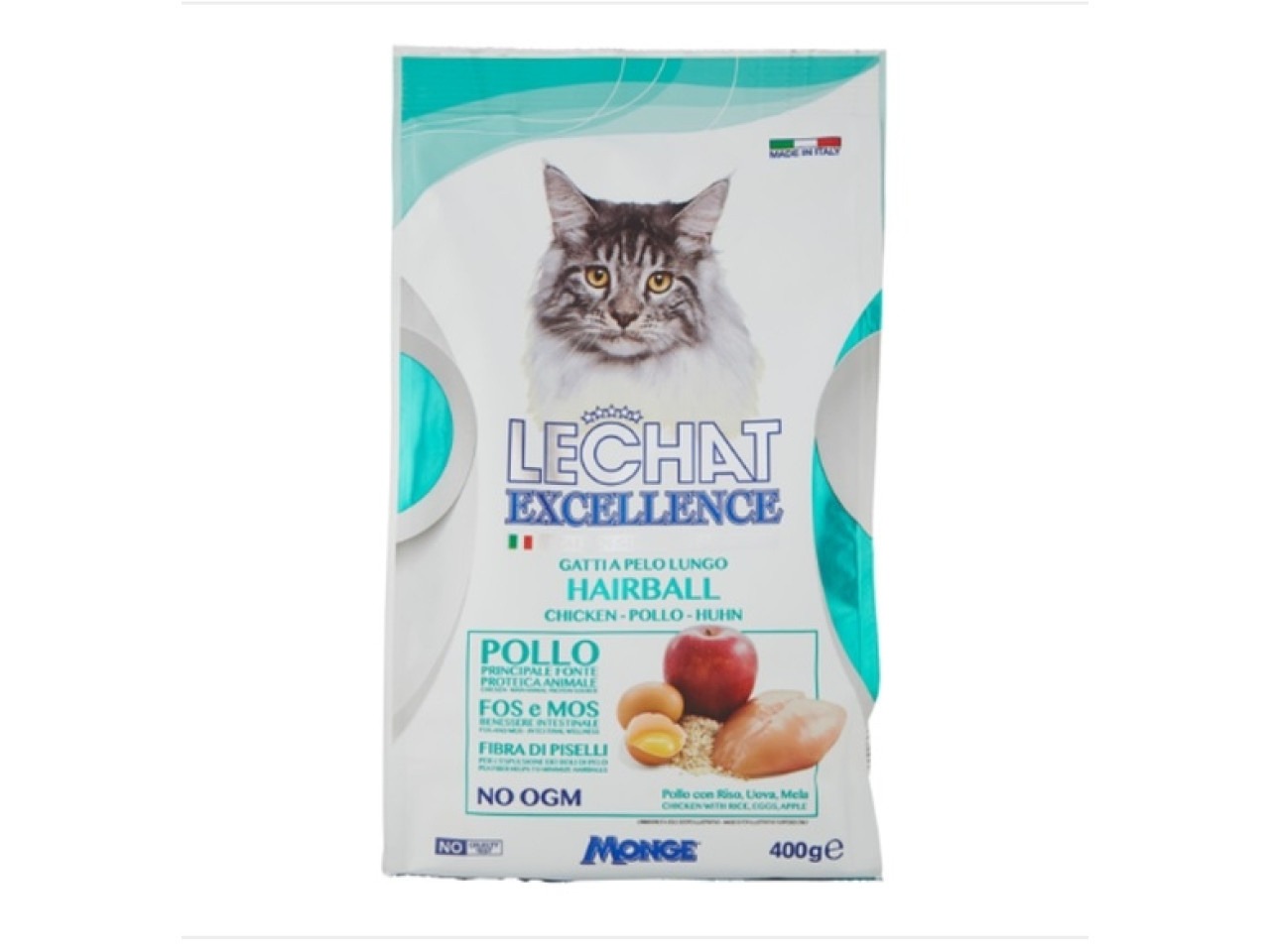 Monge Hrana Uscata Pentru Pisici, Lechat Excellence Hairball, Cu Pui, 400 g