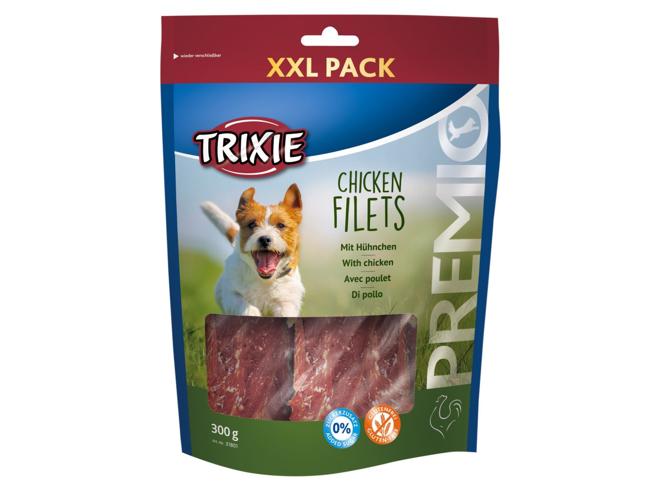 Trixie Recompense Pentru Caini, Premio XXL, Fileuri Cu Pui, 300 g, 31801