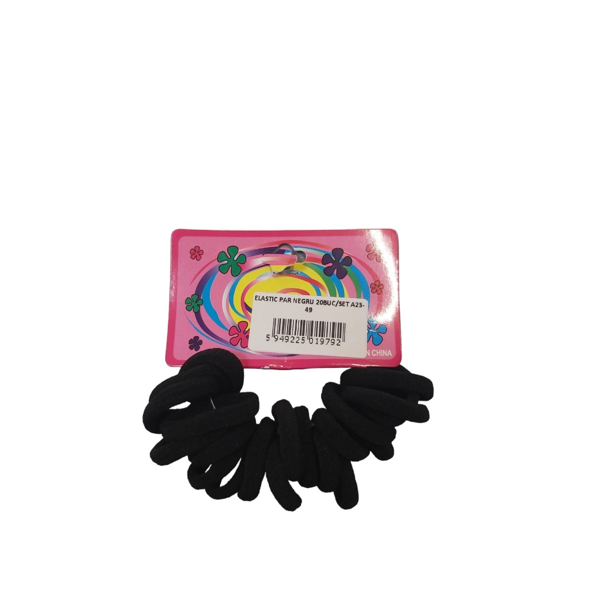 ELASTIC PAR NEGRU 20BUC/SET A23-49