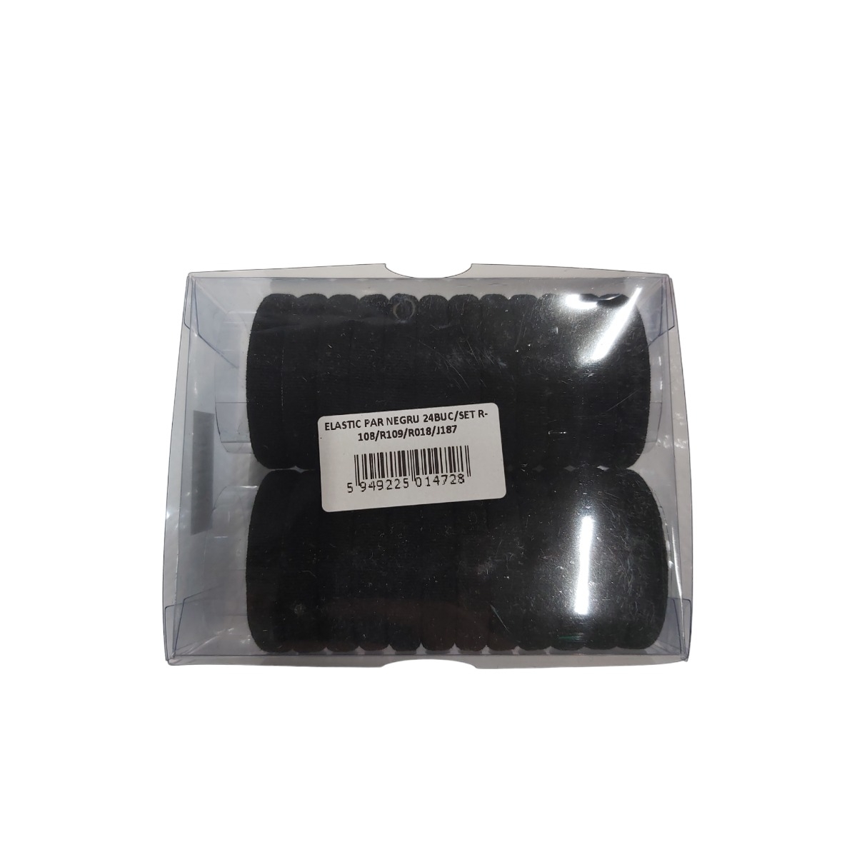 ELASTIC PAR NEGRU 24BUC/SET R-108/R109/R018/J187
